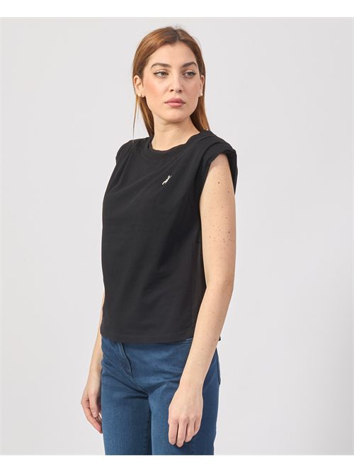 Patrizia Pepe Sleeveless Cotton T-Shirt PATRIZIA PEPE | 8M1685-J265K103